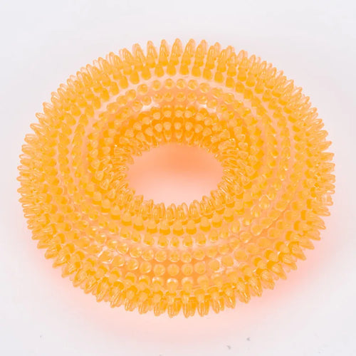 Textured Squeaky Ring Dog Chew Toy