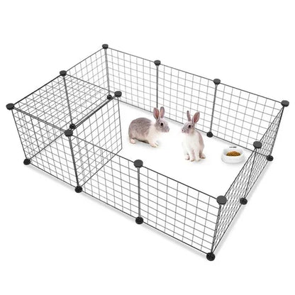 Pet Playpen Small Animal Cage Indoor Portable Metal Wire Yard Fence for Small Animals