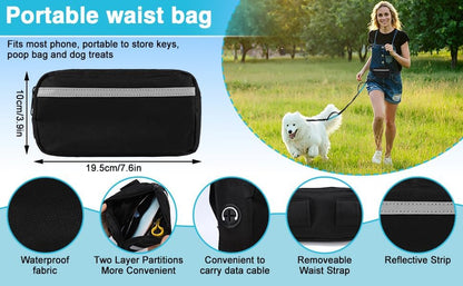 Hands-Free Bungee Dog Leash for Large Dogs, Waist Leash for Dog Walking
