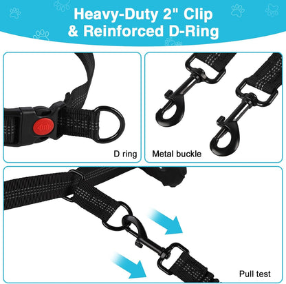 Hands-Free Bungee Dog Leash for Large Dogs, Waist Leash for Dog Walking
