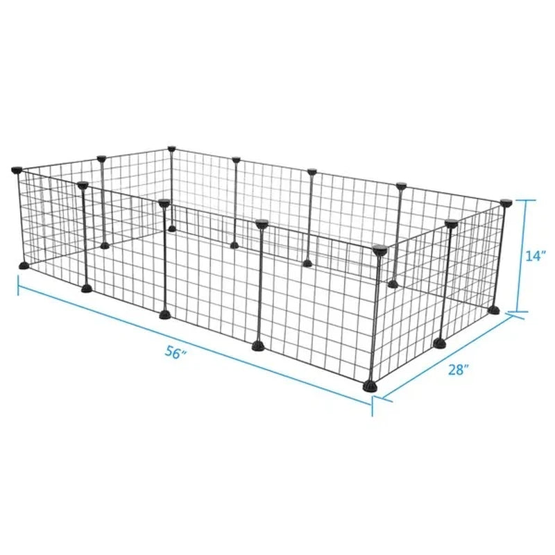 Pet Playpen Small Animal Cage Indoor Portable Metal Wire Yard Fence for Small Animals