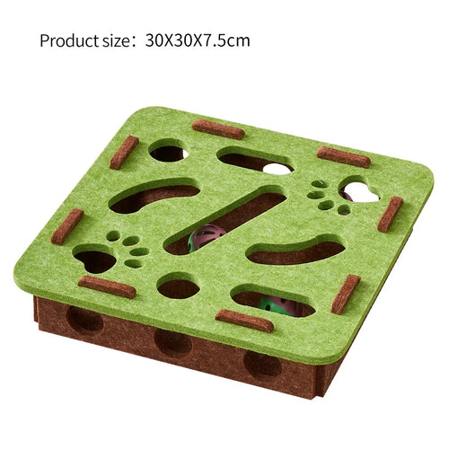 Interactive Felt Maze Puzzle Toy for Cats