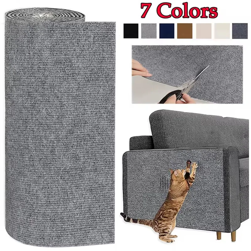 Self-Adhesive Cat Scratching Mat & Furniture Protector