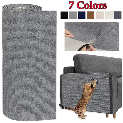 Self-Adhesive Cat Scratching Mat & Furniture Protector