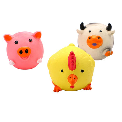 Animal-Shaped Squeaky Latex Dog Toy