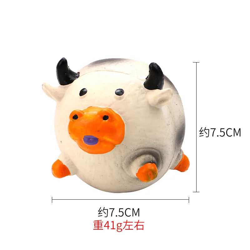 Animal-Shaped Squeaky Latex Dog Toy