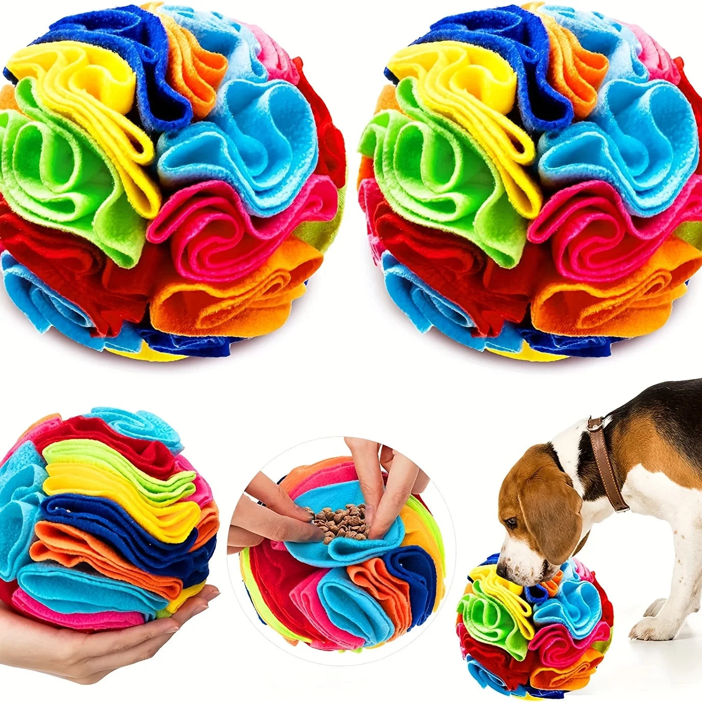 Interactive Snuffle Ball Treat Puzzle for Dogs