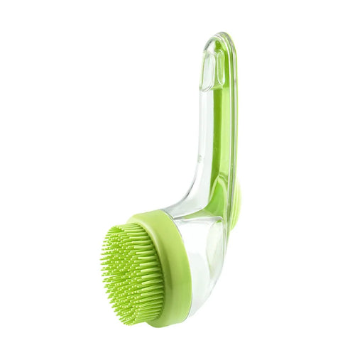 Long-Handle Silicone Pet Bath & Massage Brush