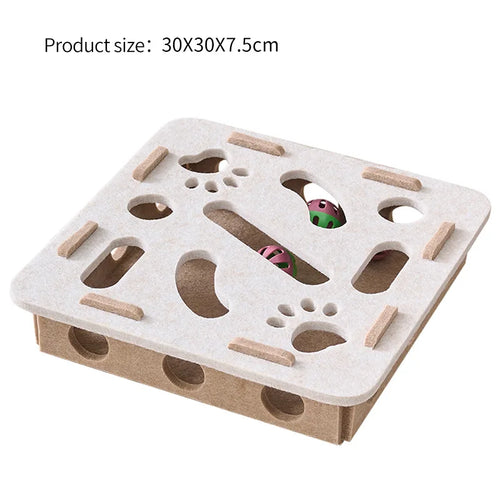 Interactive Felt Maze Puzzle Toy for Cats