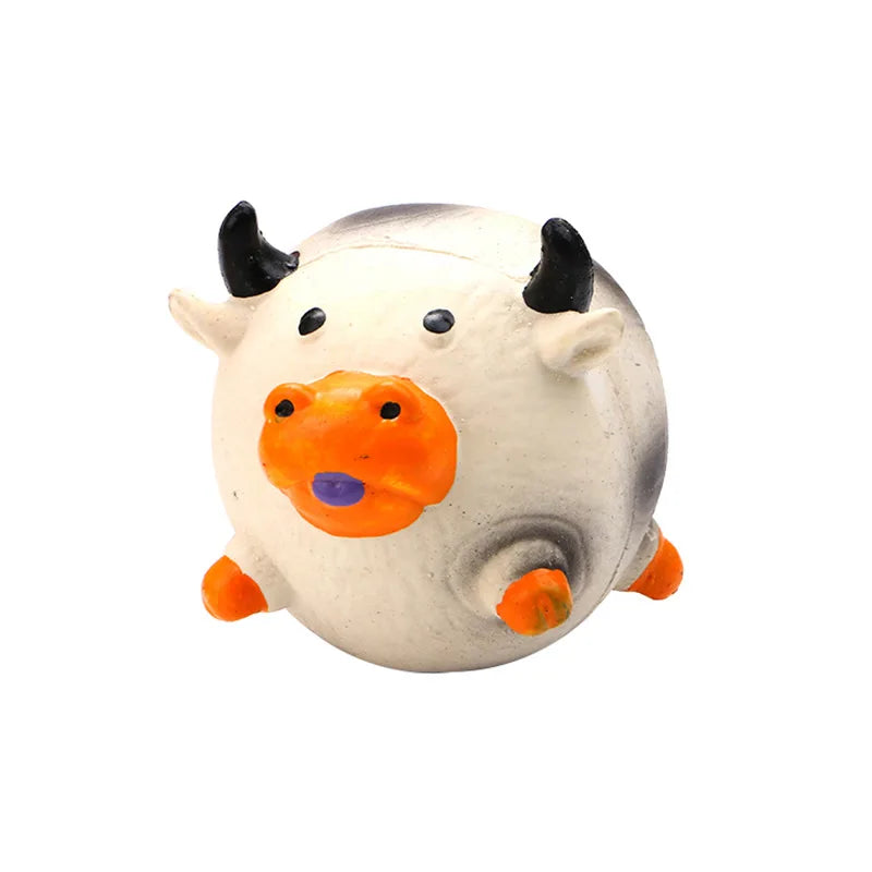Animal-Shaped Squeaky Latex Dog Toy