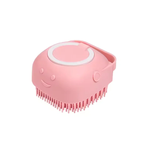 Silicone Pet Bath Brush with Shampoo Dispenser