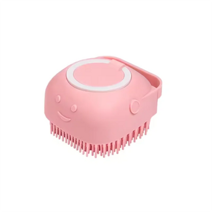 Silicone Pet Bath Brush with Shampoo Dispenser